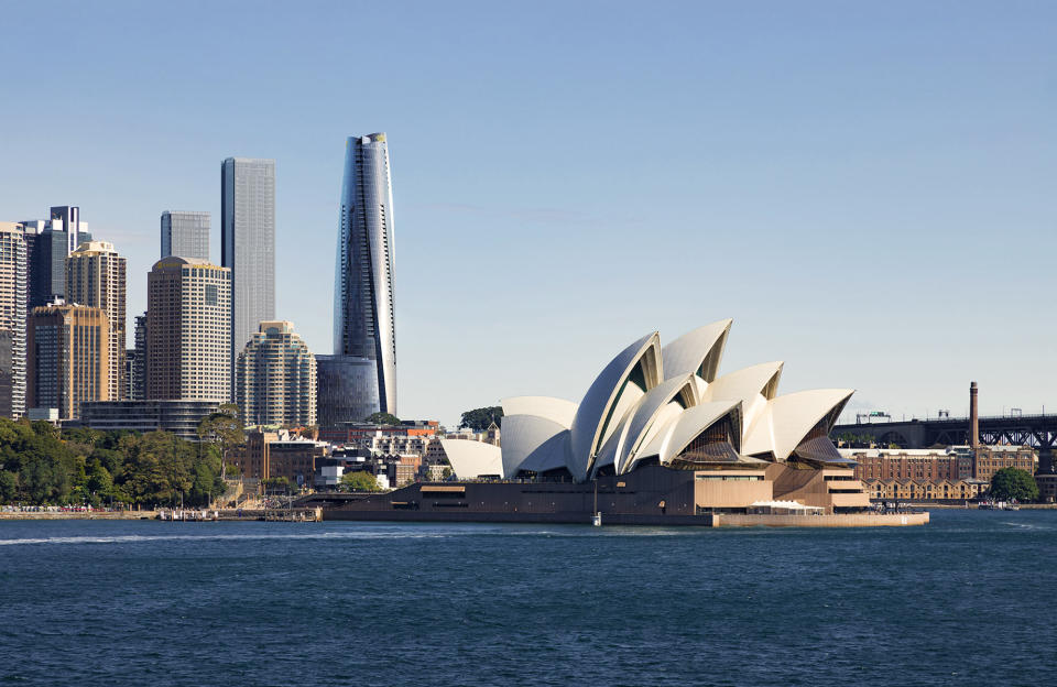 Crown Resorts' new integrated resort behind the Sydney Opera House