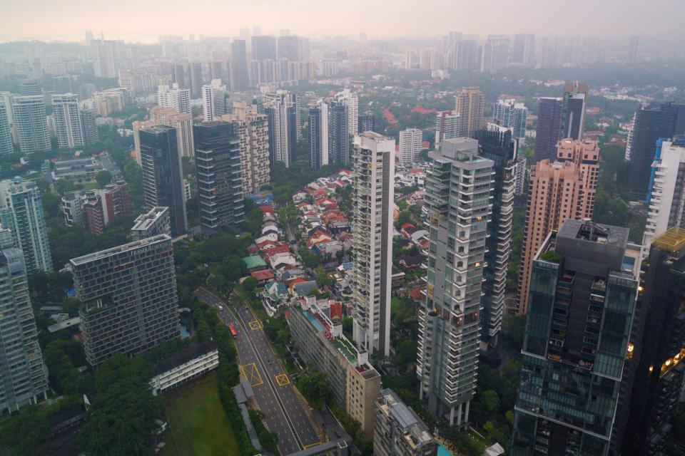 The residential area in Singapore.