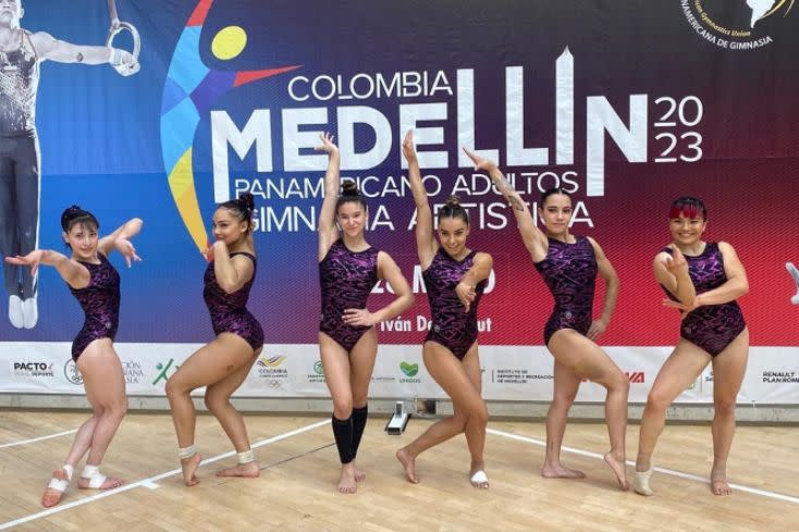 El equipo de mexicanas en el Panamericano de Gimnasia Artística. Foto: Instagram @fedmex_gimnasia