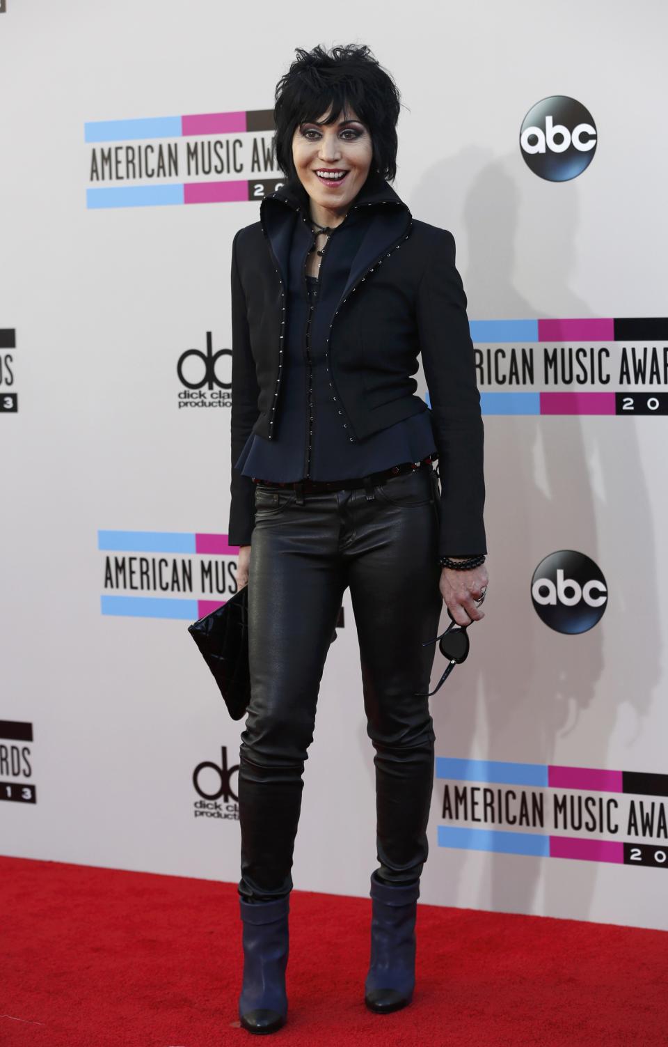 Musician Joan Jett arrives at the 41st American Music Awards in Los Angeles