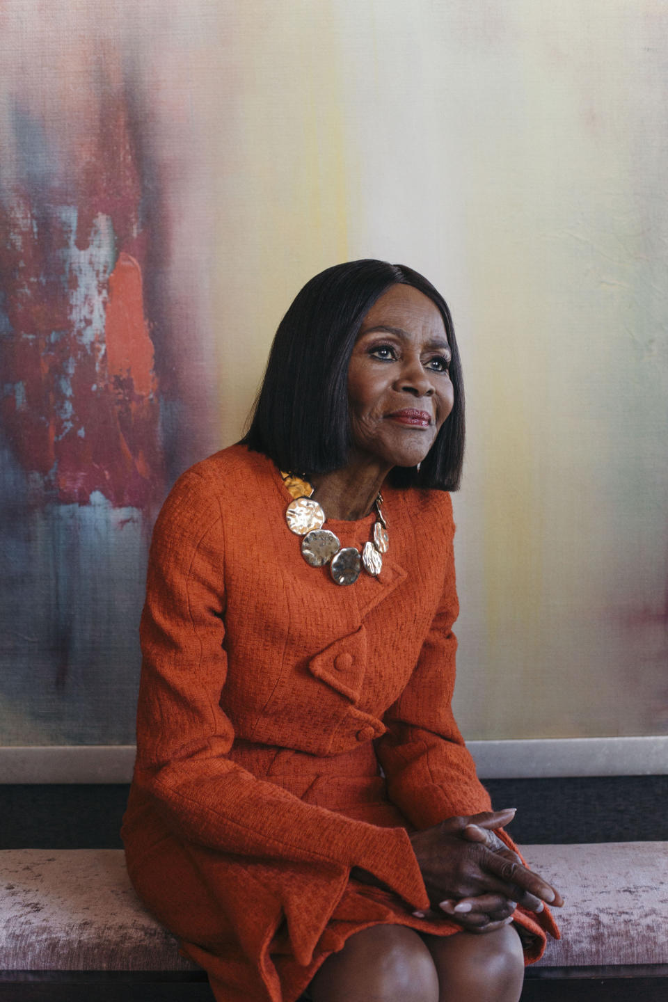 Actor Cicely Tyson poses for a portrait taken in 2020. The photo is part of a collection called “the Impact of Images” collection curated by Lead With Love, in collaboration with the studio and production company behind the film “Till.” (Noémie Tshinanga via AP)