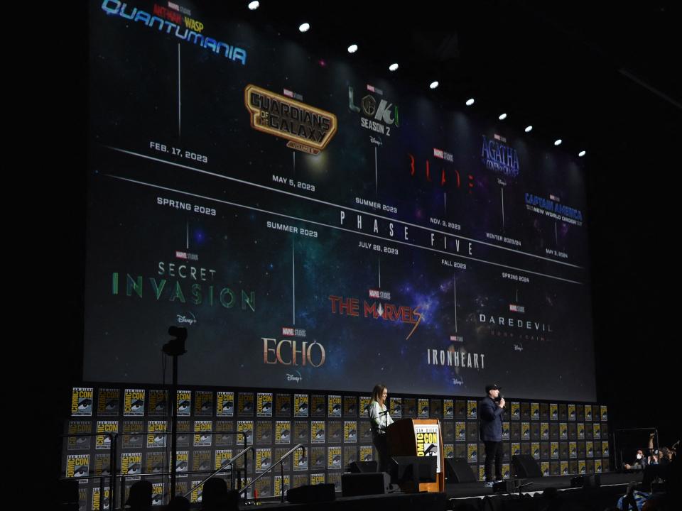 Marvel film schedule phase five sdcc 2022