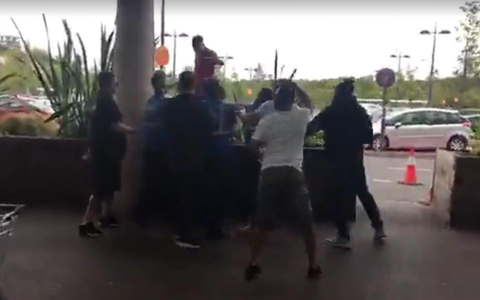 Brawl at Bluewater  - Credit: PA