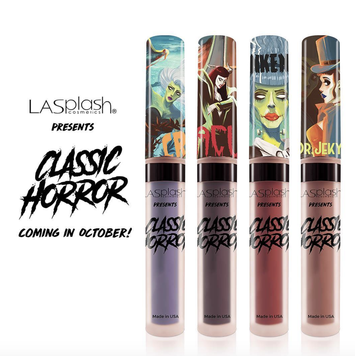 Oh my goth: This lipstick collection is inspired by classic horror movies, and it launches soon