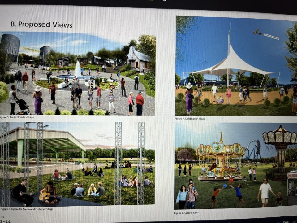 A University of Florida study looked into possible future uses for the 20-acre Volusia County fairgrounds located on the western end of State Road 44. Some ideas include creating an Early Florida Village, a celebration plaza, an open-air arena with an outdoor stage and a multi-use lawn.