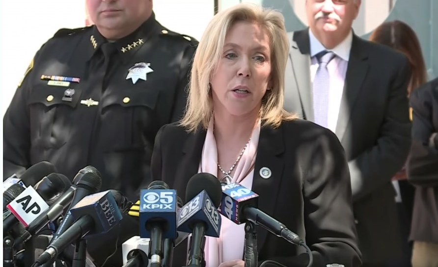 Sacramento County District Attorney Ann Marie Schubert during a press conference. Schubert is a candidate for California  Attorney General in the Nov. 2022 election.