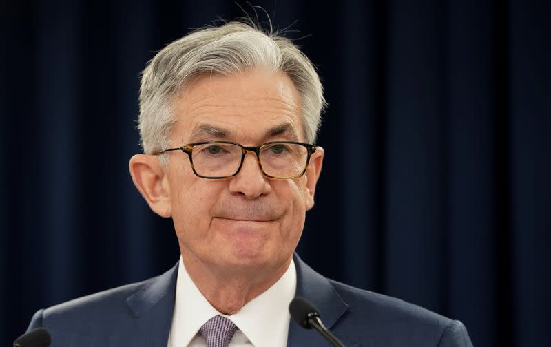 FILE PHOTO: U.S. Federal Reserve Chairman Jerome Powell speaks in Washington