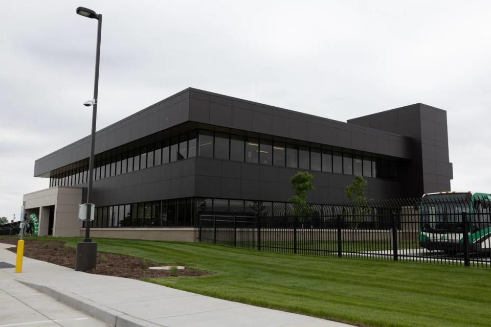 The new administration building for Madison County Transit in Pontoon Beach on Thursday.