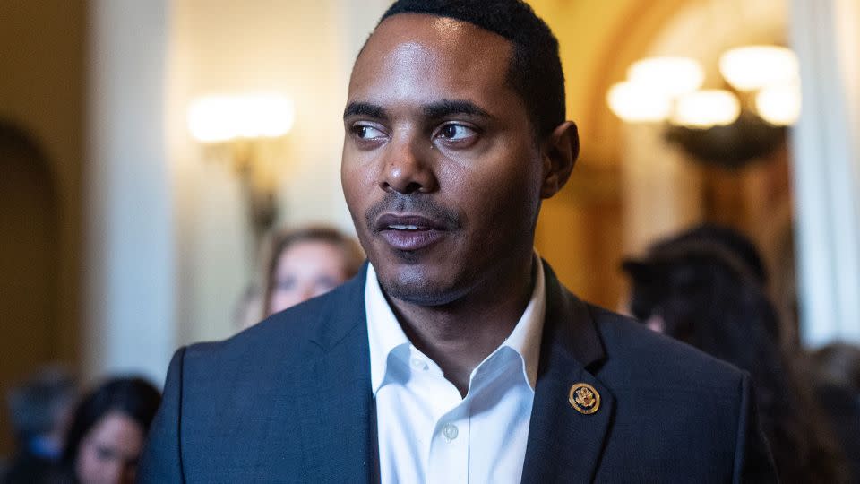 Rep. Ritchie Torres, a Democrat from New York, is seen in the US Capitol after the last votes of the week on June 28, 2024. - Tom Williams/CQ-Roll Call/Sipa USA/File