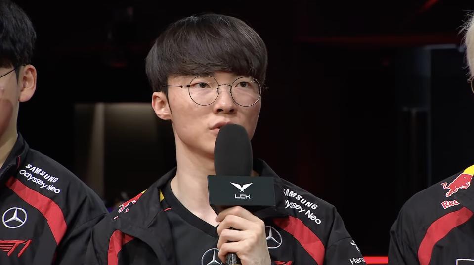 Faker 賽後訪問自信發言會奪冠（來源：LCK）