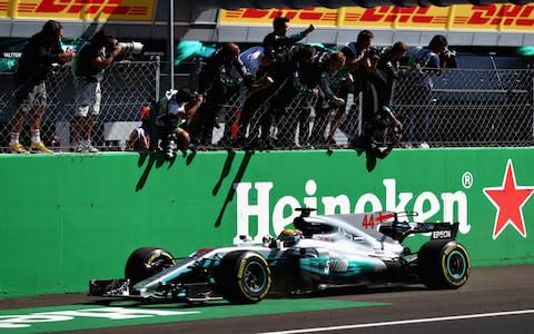 Lewis Hamilton wins the Italian Grand Prix - Credit: Getty Images