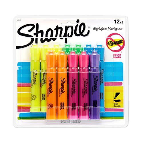 18) Sharpie Tank Highlighters, 12-Count