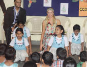 Hilton, who was on her second visit to India, went to an orphanage named Ashray in suburban Bandra and spent some quality time with the children there.