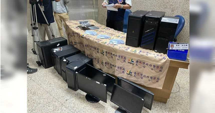 警方查扣到現金15萬元、工作手機18支、電腦9台等贓證物。（圖／翻攝畫面）