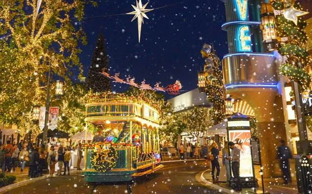 Nightly snowfall returns to the Grove Americana next week