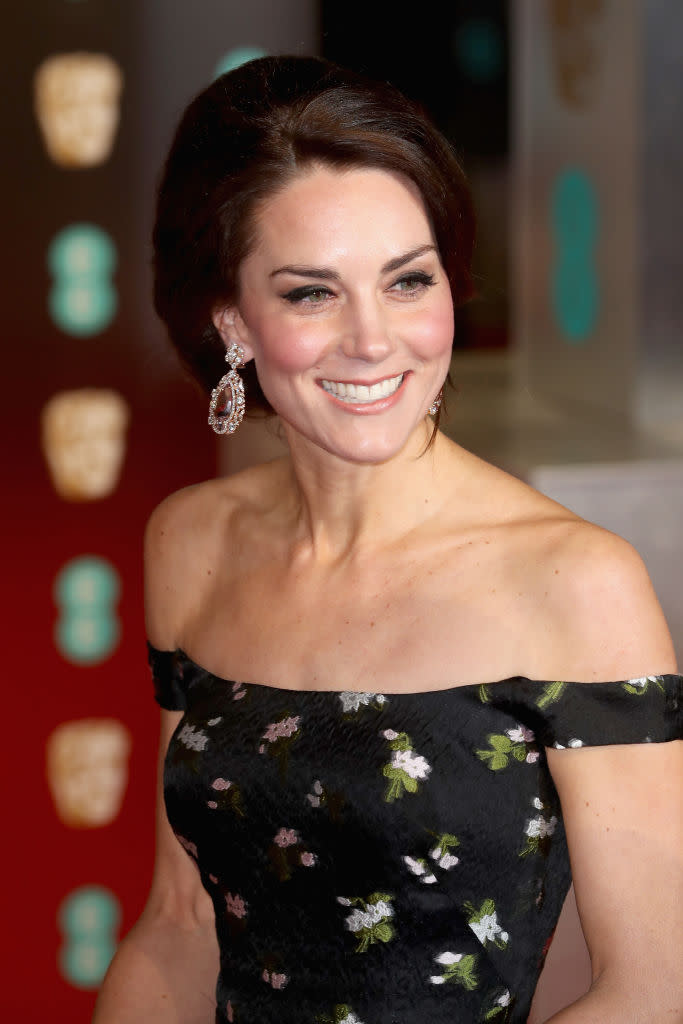 Catherine, the Duchess of Cambridge, at the BAFTAs (Photo: Getty Images)