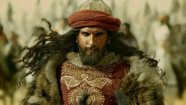 Ranveer Singh as Alauddin Khilji in <i>Padmavati. </i>