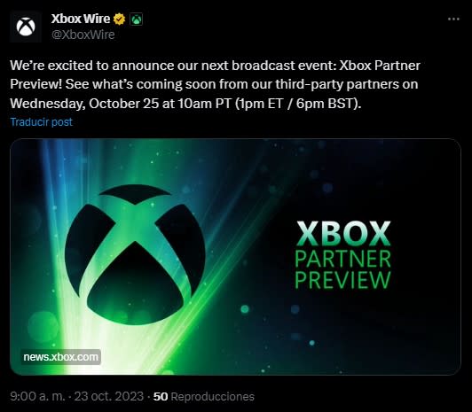 El próximo evento de Xbox está a la vuelta de la esquina