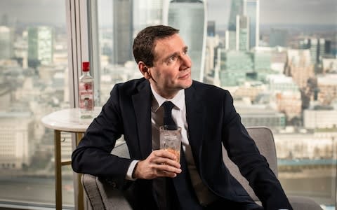 Alexandre Ricard, CEO of alcoholic drinks company Pernod Ricard photographed at the Shard, London. - Credit: John Nguyen/&nbsp;JNVisuals