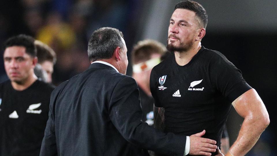 Sonny Bill Williams after the loss to England at the Rugby World Cup. (Getty Images)