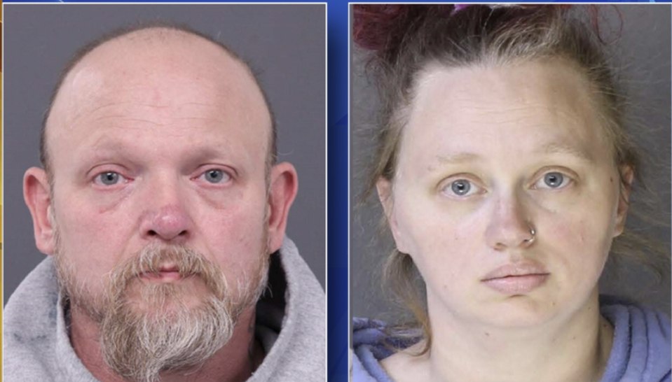 Shane and Crystal Robertson have been arrested and charged with  with seven counts of endangering the welfare of children. (Pennridge Regional Police Department)