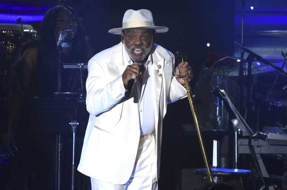 Ronald Isley of The Isley Brothers performs during the Pre-Grammy Gala on Saturday, Feb. 3, 2024, at the Beverly Hilton Hotel in Beverly Hills, Calif. (Photo by Richard Shotwell/Invision/AP)