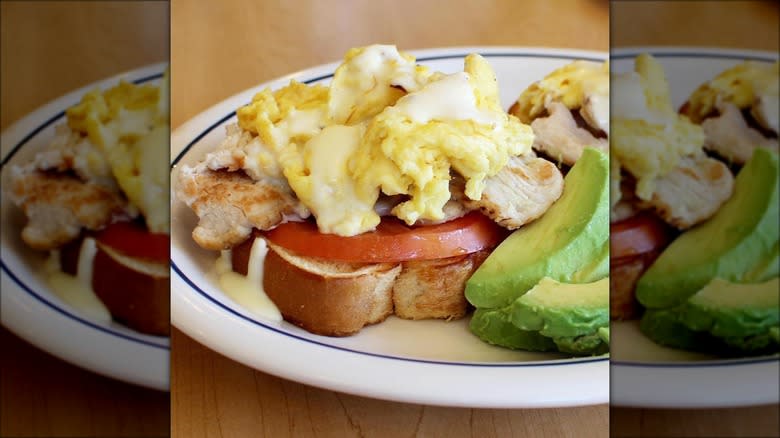 Scrambled egg sandwich at IHOP