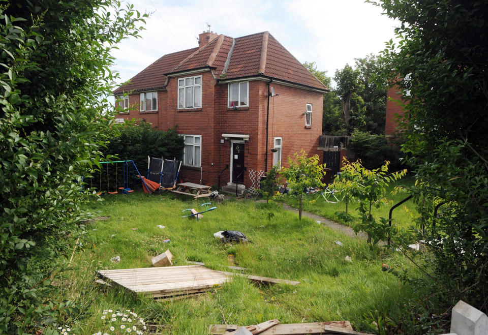 General view of the home of Raoul Thomas Moat, in Newcastle. (PA)