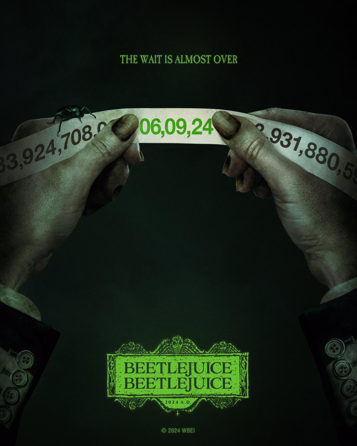 Beetlejuice Beetlejuice will be in UK cinemas in September 2024. (Warner Bros.)