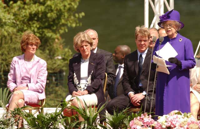 The opening of the memorial fountain