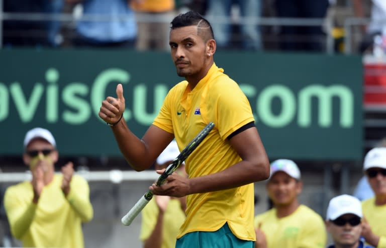 Nick Kyrgios (pictured) and Bernard Tomic claimed straight set victories to give Australia a commanding 2-0 lead over Slovakia
