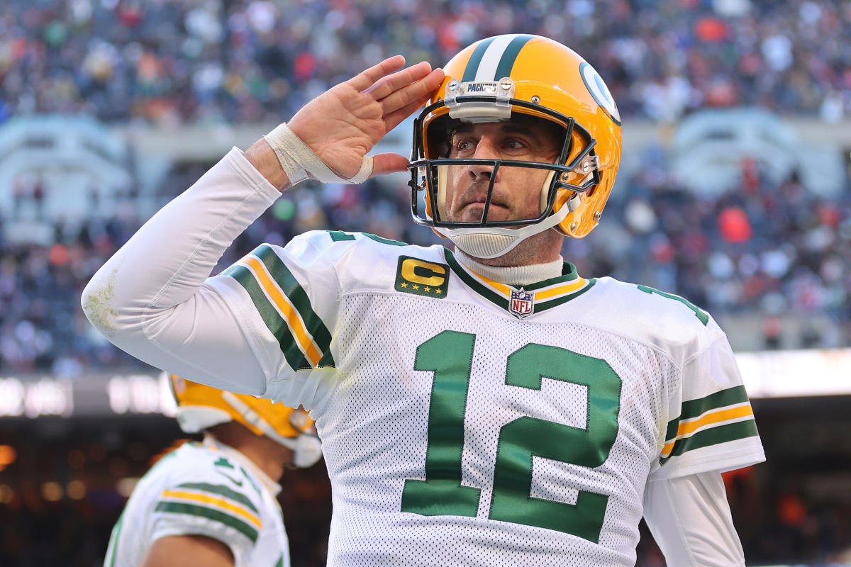 Aaron Rodgers 12 Green Bay Packers NFL Season Champion Thanks