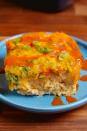 <p>It's so fluffy! We're gonna die!</p><p>Get the recipe from <a href="/cooking/recipe-ideas/recipes/a51520/loaded-cauliflower-breakfast-bake-recipe/" data-ylk="slk:Delish;elm:context_link;itc:0;sec:content-canvas" class="link ">Delish</a>.</p>