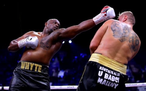 Dillian Whyte and Mariusz Wach - Credit: Richard Heathcote/Getty Images