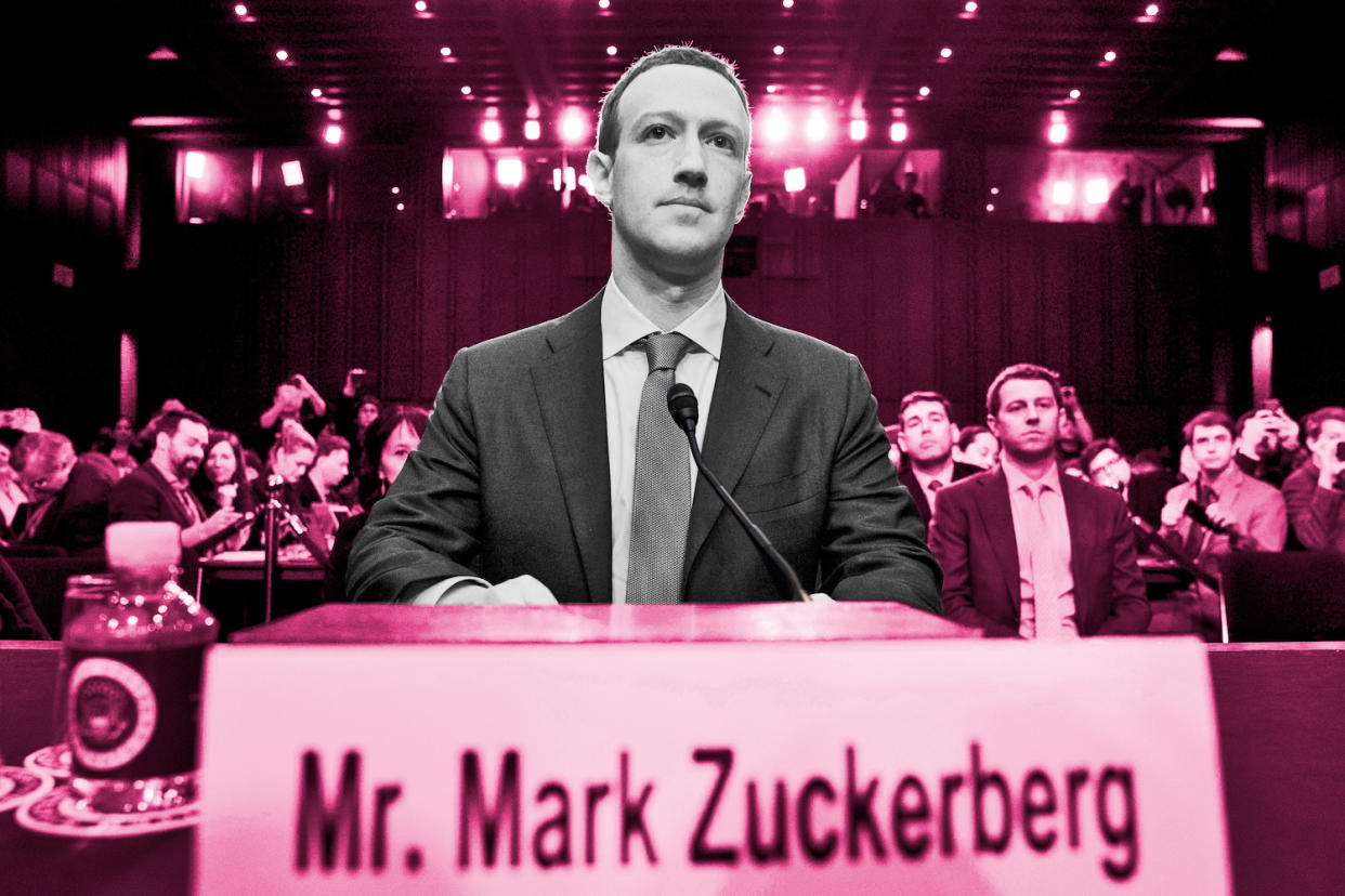 Facebook CEO Mark Zuckerberg arrives before a joint hearing of the Commerce and Judiciary Committees on Capitol Hill in Washington, April 10, 2018. (Photo: AP Images/Casey Hollister for Yahoo Lifestyle)