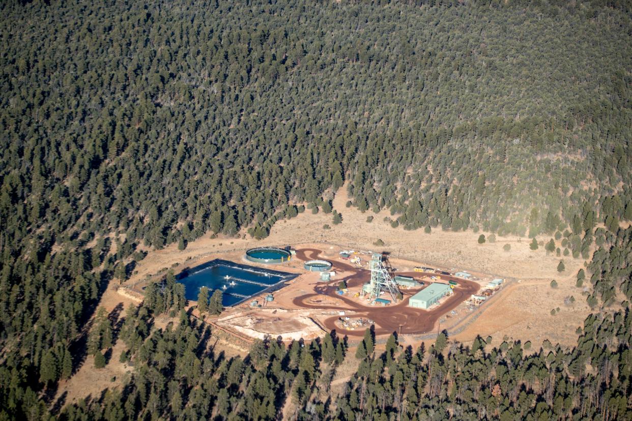 A view of the Pinyon Plain Mine, which extracts uranium between Red Butte near Tusayan south of the Grand Canyon, on Dec. 1, 2021.