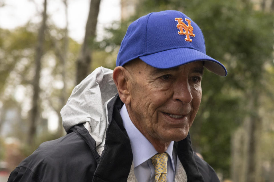 Tom Barrack arrives at Brooklyn Federal Court on Monday, Oct. 3, 2022, in New York. (AP Photo/Yuki Iwamura)