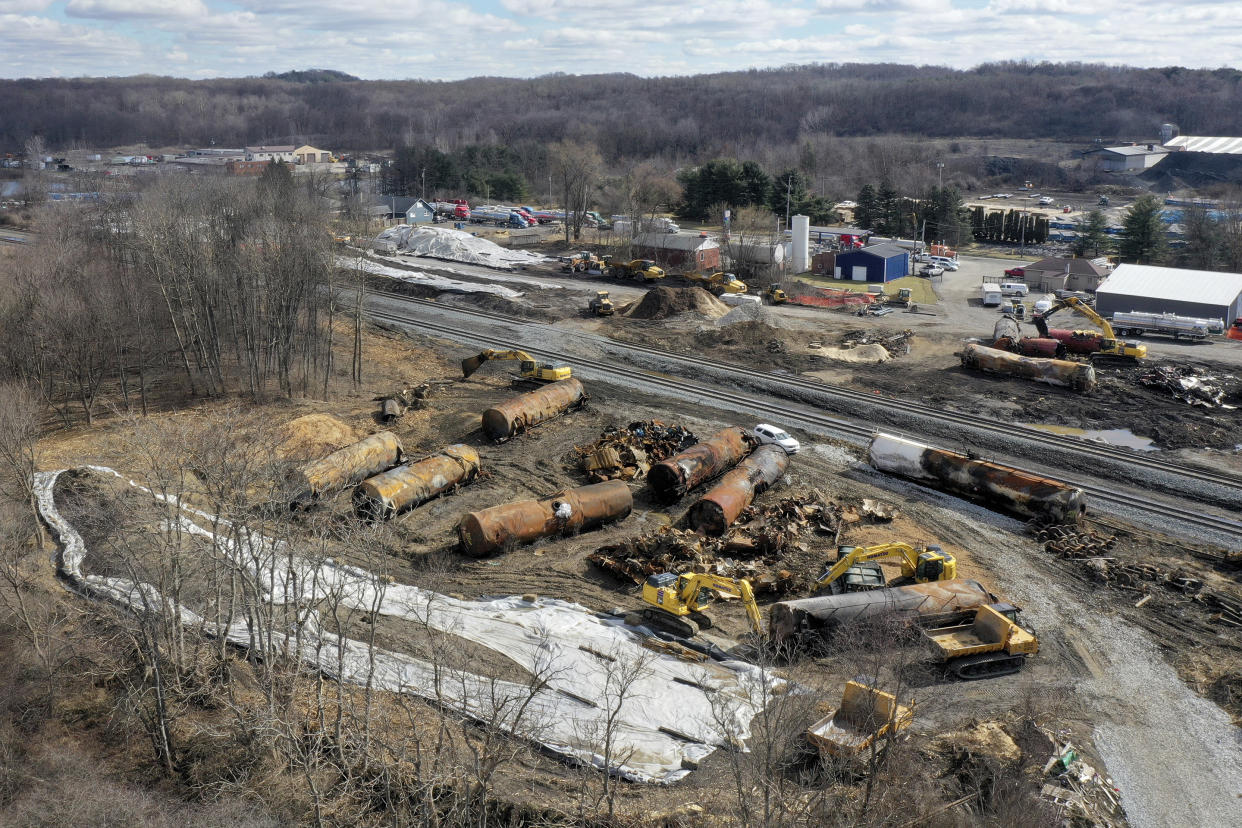 Cleanup of toxic chemical continues at the site in East Palestine, Ohio