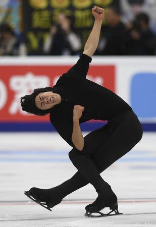 Figure Skating - ISU Grand Prix Rostelecom Cup 2017 - Men's Short Program - Moscow, Russia - October 20, 2017 - Nathan Chen of the U.S. competes. REUTERS/Alexander Fedorov