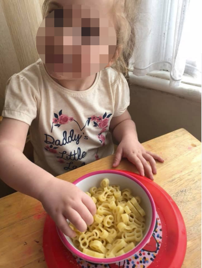 A mum was hilariously horrified to discover she had bought penis pasta for her daughter’s lunch. Photo: Facebook/Rebecca Brett