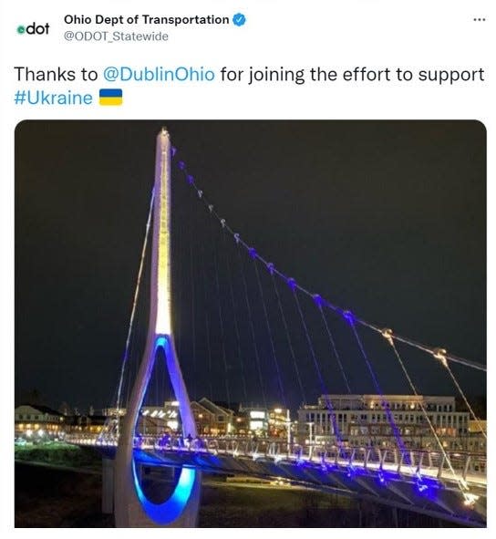 Photo of Dublin's pedestrian bridge