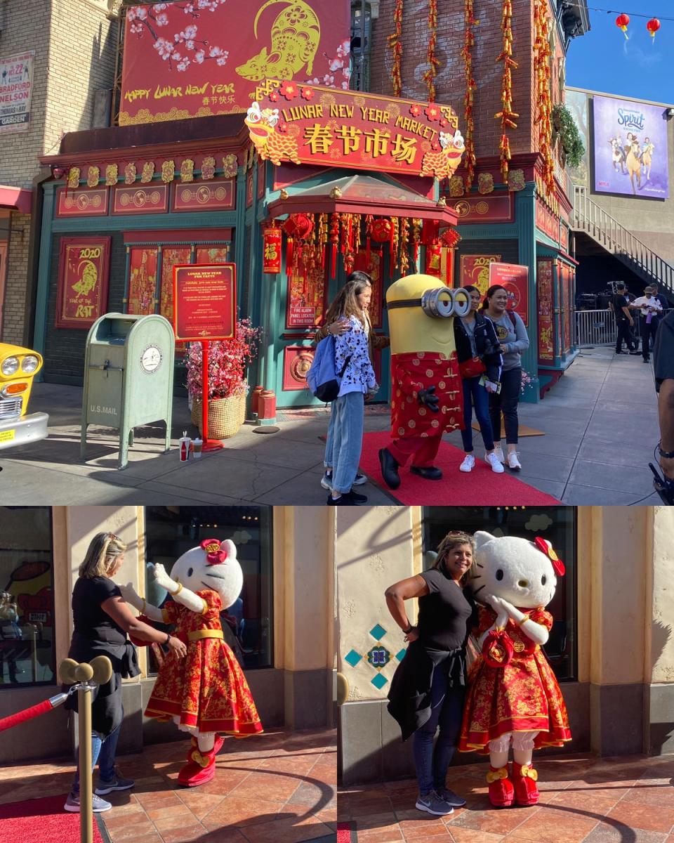 despicable me hello kitty universal studios hollywood lunar new year