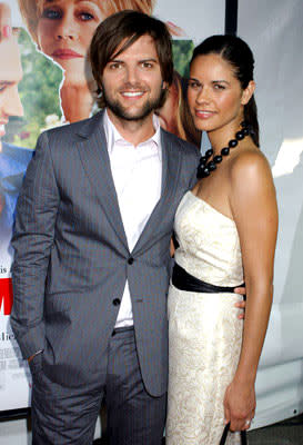 Adam Scott and wife at the Westwood premiere of New Line Cinema's Monster-In-Law