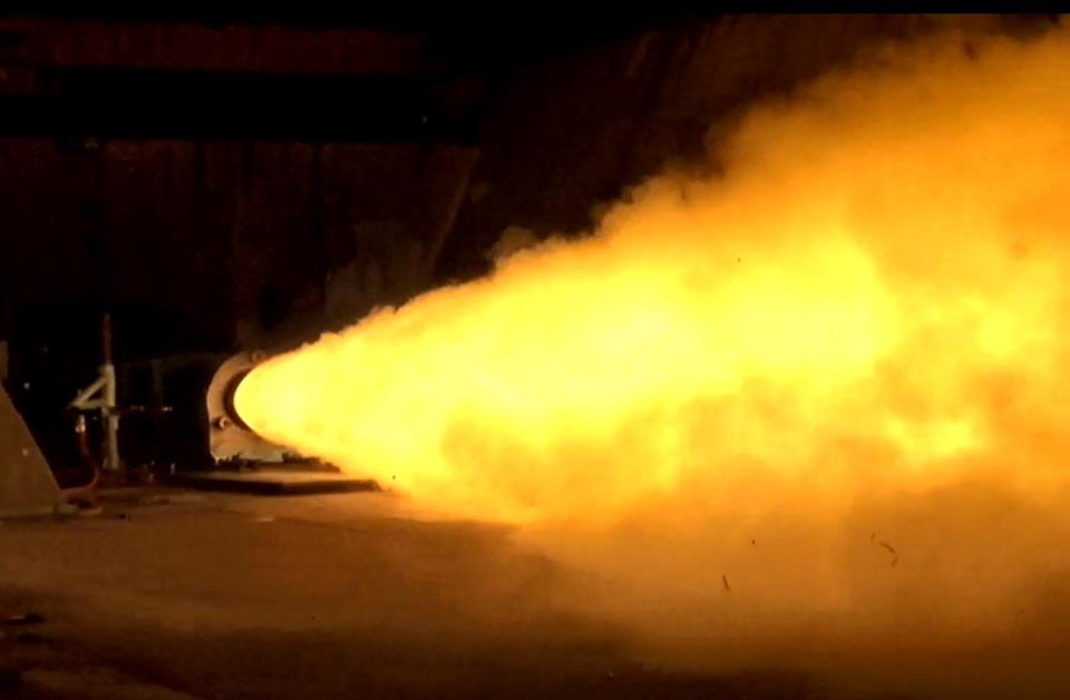 Kratos’ new Zeus 1 rocket motor completes a successful static test at Aerojet Rocketdyne’s Camden, Arkansas facility