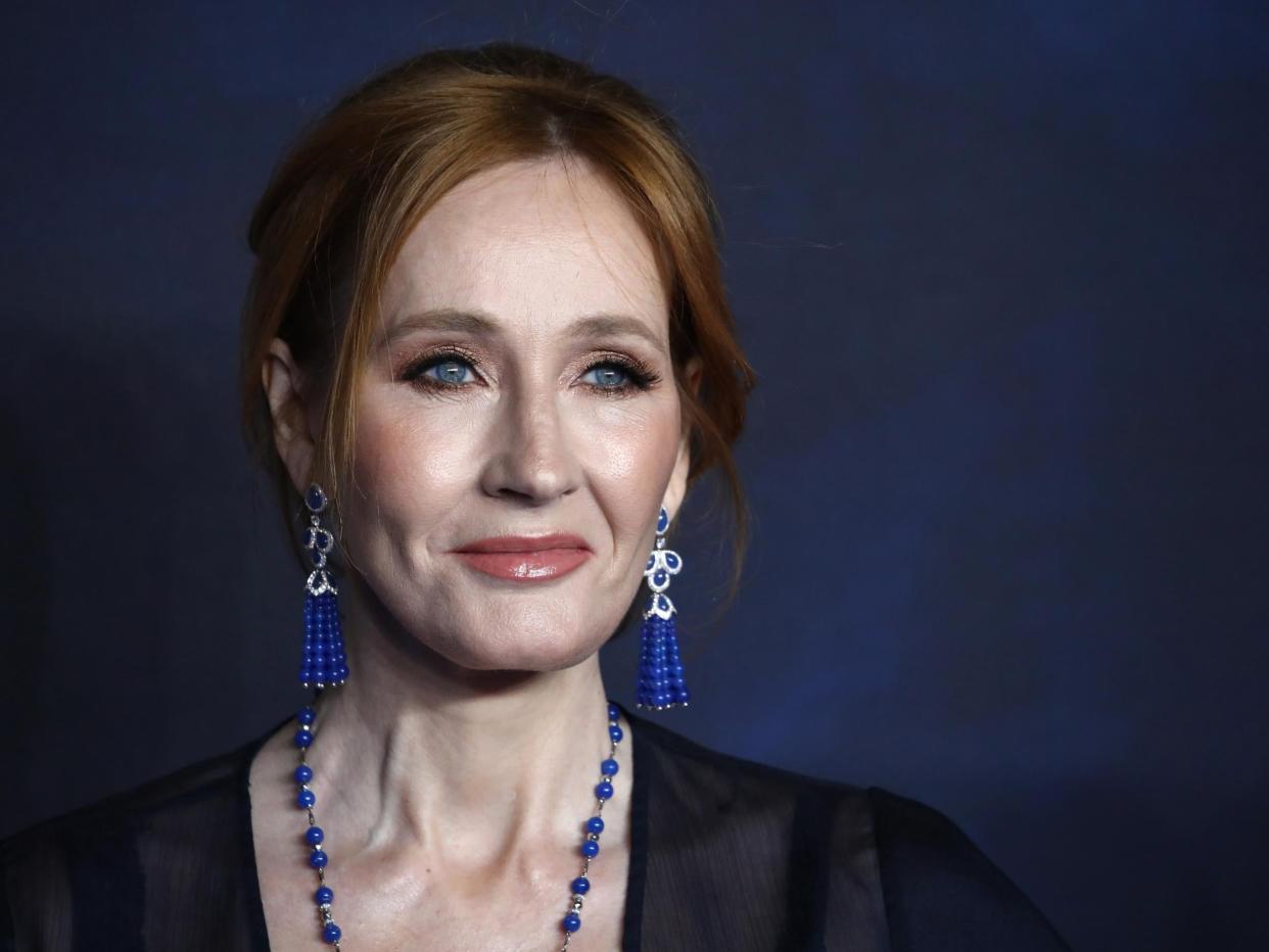 JK Rowling attends the UK Premiere of "Fantastic Beasts: The Crimes Of Grindelwald": Getty