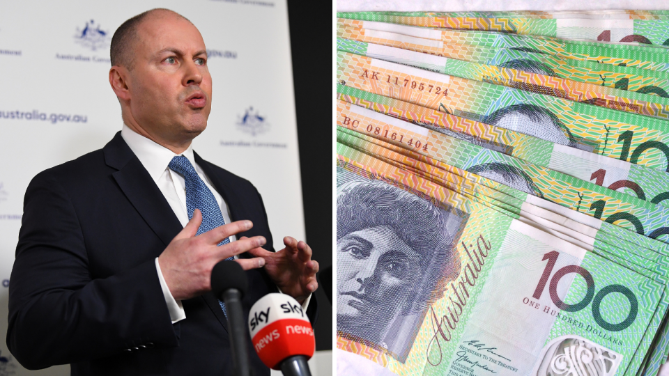 Josh Frydenberg, picture of Australian $100 notes