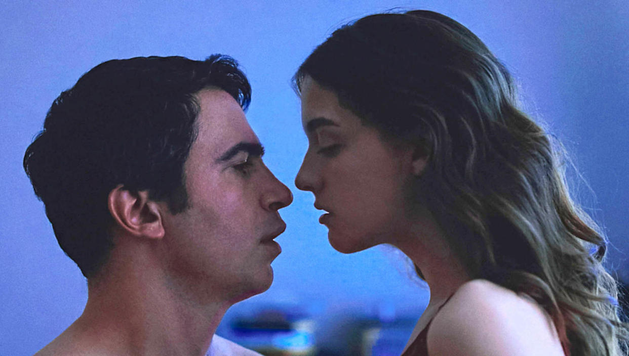 Chris Messina and Quinn Shephard in Blame, 2017. (Everett Collection)