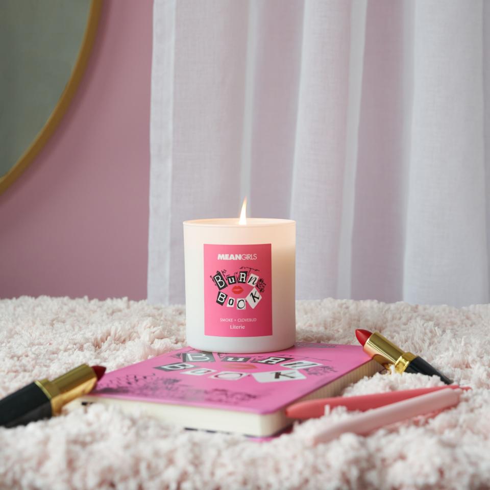 The Burn Book "Mean Girls" candle by Literie.