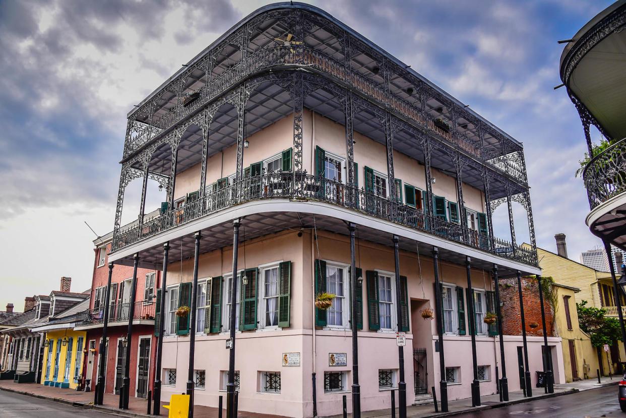 Pink Spanish-Style House in French Quarter New Orleans LA (Getty Images)