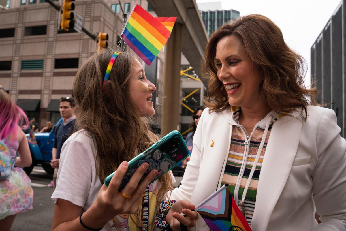 Motor City Pride parade 2023 Gov. Gretchen Whitmer establishes LGBTQ+